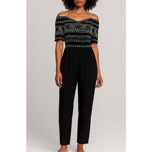 Et Al Vintage Beaded Jumpsuit